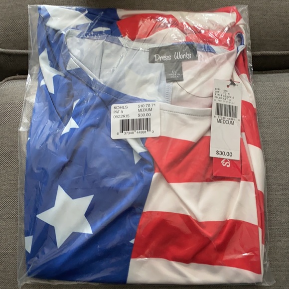 Women's USA Sleeveless Swing Dress - Picture 3 of 3